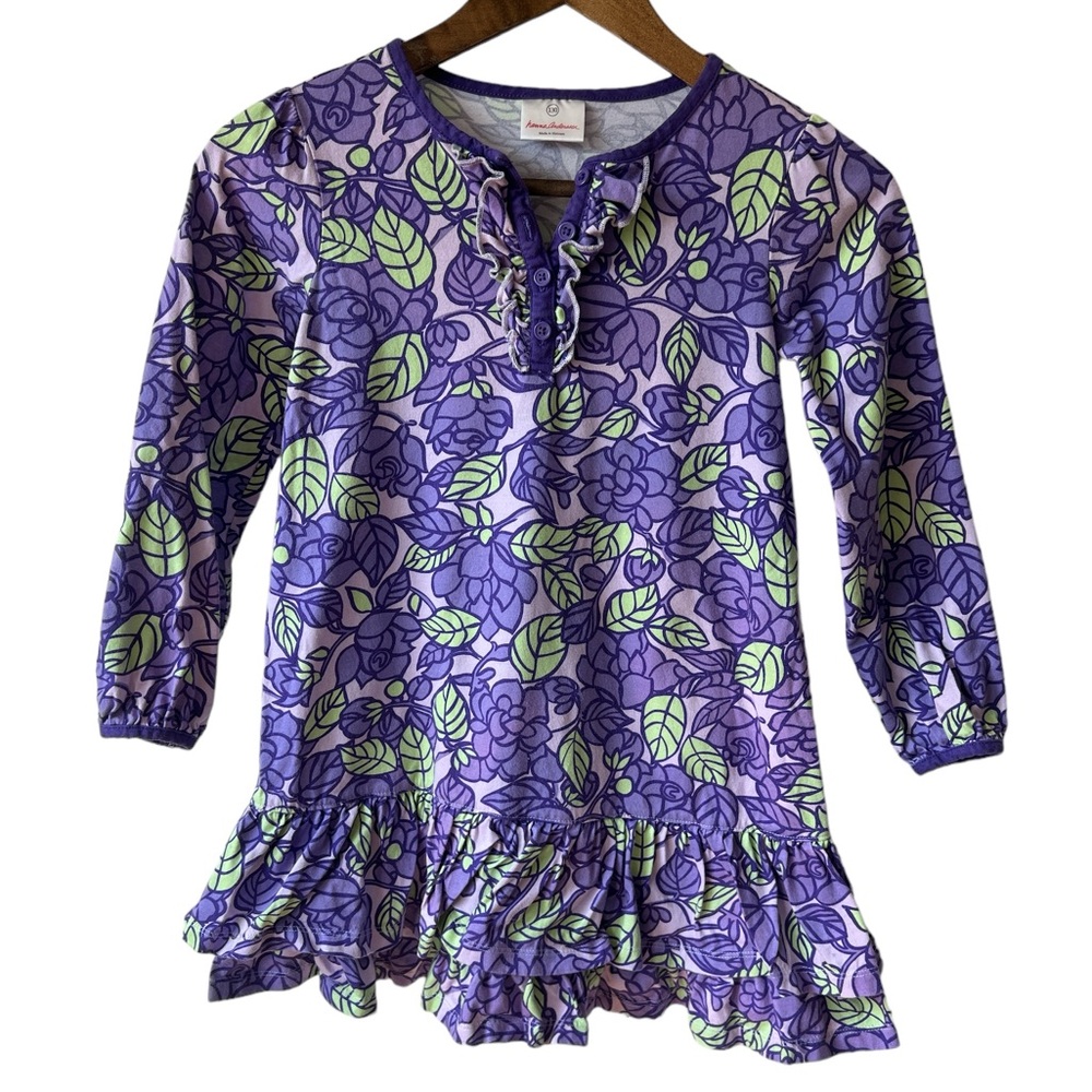 Hanna Andersson Girl’s Long Sleeve Floral Print Dress
